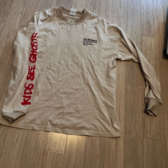 Kayne x Kid Cudi Kids See Ghost long sleeve shirt XL - Picture 3 of 3